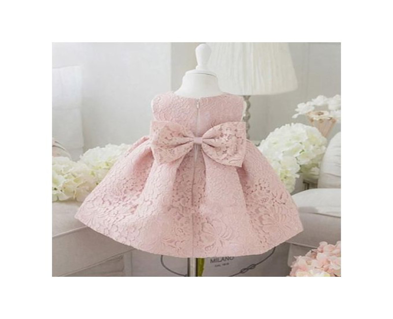 Elegant Kids Dress - Peach