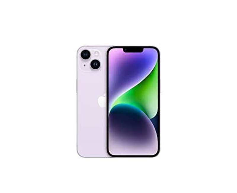 Apple iPhone 14, Dual SIM, 256GB, 6GB RAM, 6.1" Display, 5G, 12MP+48MP Cameras, Face ID – Purple, 3279mAh Battery
