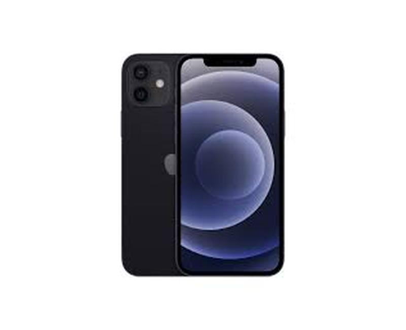 Apple iPhone 12 128GB Black 4GB RAM 6.1" OLED 12MP+12MP 12MP Front Face ID 5G 2815mAh - Single SIM