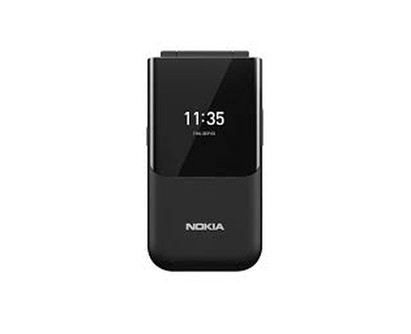 Nokia 2720, 2.8 inch (TA-1170) 4GB, Dual SIM, Flip Phone, GSM Unlocked, International Version -Black