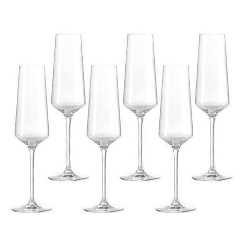 6 Piec es Set Of Elegant Champagne Glasses For Taking Wine Champagne-Transparent
