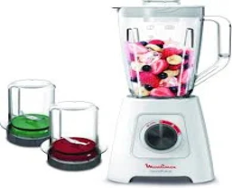 Moulinex blender 600 W 2L Plastic Jug 2 Attachments - LM423127