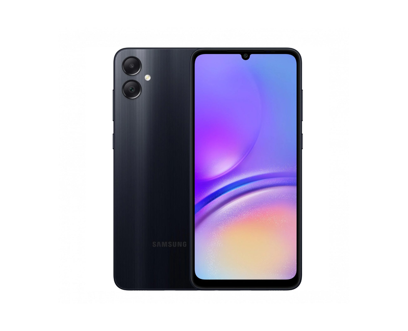 Samsung Galaxy A05, 6.5" PLS LCD Display, 4GB RAM, 64GB ROM, 4G LTE, 13MP Dual Rear Camera, 5MP Front Camera, Dual SIM – Black