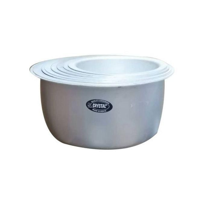 Crystal 8Pcs Set of Alluminium Crystal Saucepans Size (12-19)