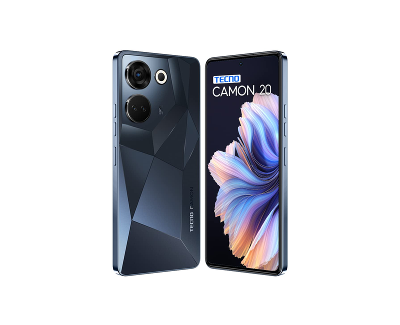 Tecno Camon 20, 6.67" AMOLED Display, 8+8GB RAM, 256GB Storage, 5000mAh Battery, 64MP Rear Camera, 4G LTE, Dual SIM – Smartphone
