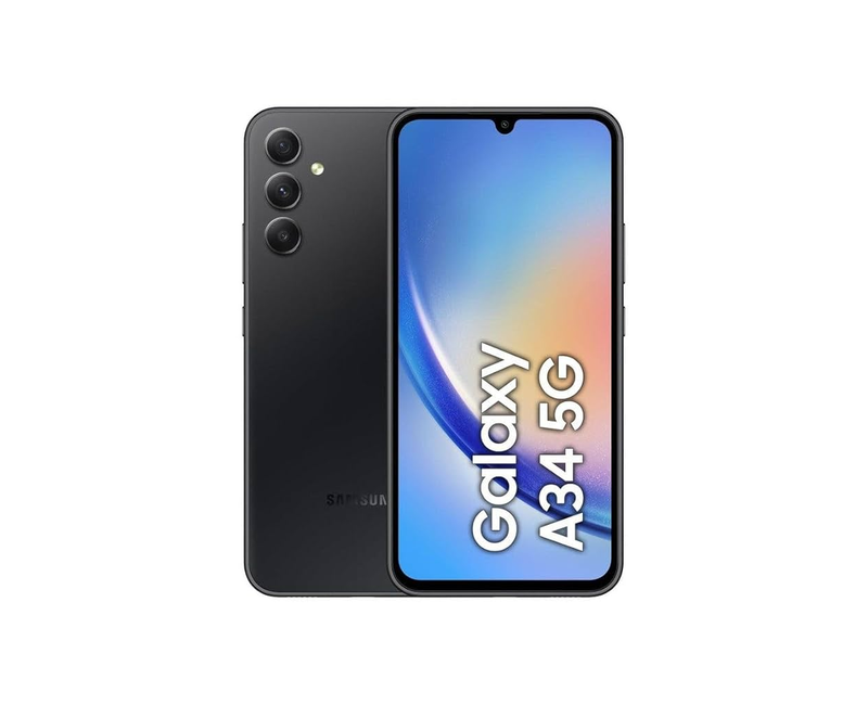 Samsung Galaxy A34 5G – 6.4" Super AMOLED Display, 8GB RAM, 128GB Storage, 5000mAh Battery, 48MP Triple Camera, 13MP Front Camera, Dual SIM – Smartphone