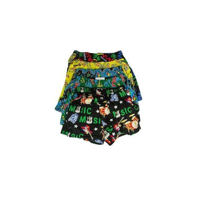 6 Pack Of Men Floral Cotton Boxers -Multi-Colors