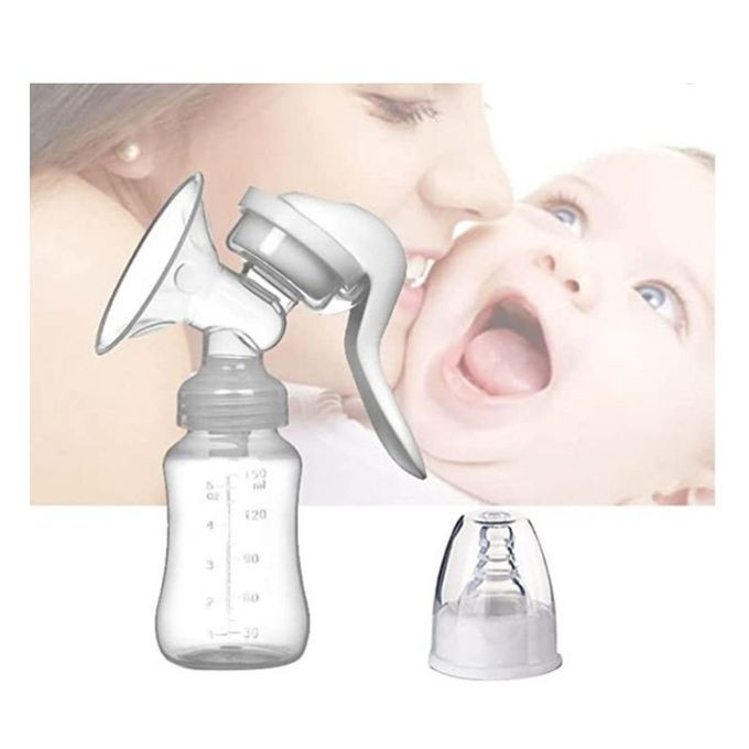 Manual Massage Breast Pump Milk - White