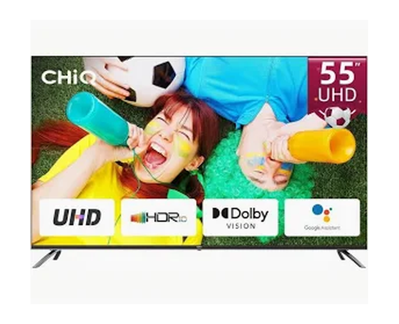 Chiq 55 LED ANDROID 4K UHD SMART with FRAMELESS + BT