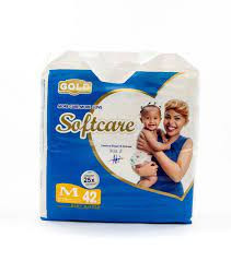 Soft care Mediam Pampers (6.1kg-9kgs diapers