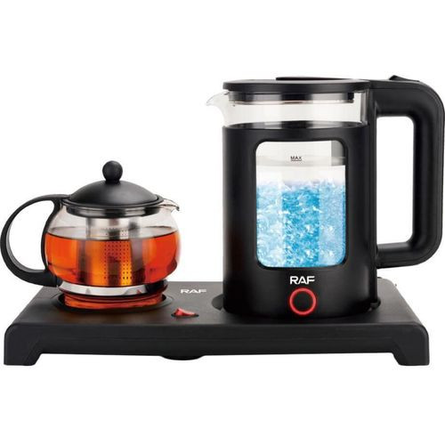 2 In 1 Electric Tea Maker With Tea Pot And Electric Kettle-Black
