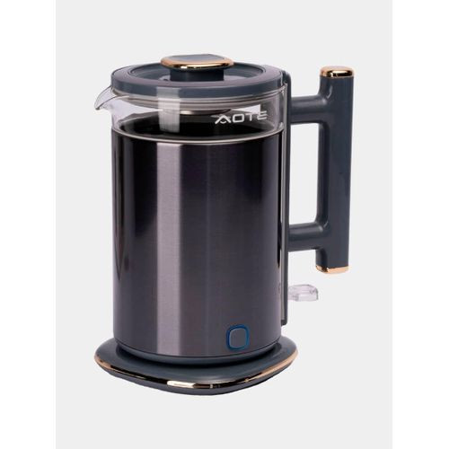 1.7L Electric Tea Kettle Double Wall Design, BPA-Free Glass Hot Water Kettle Auto Keep Warm & LED Indicator, Boil-Dry Protection Designs Vary-Multicolour