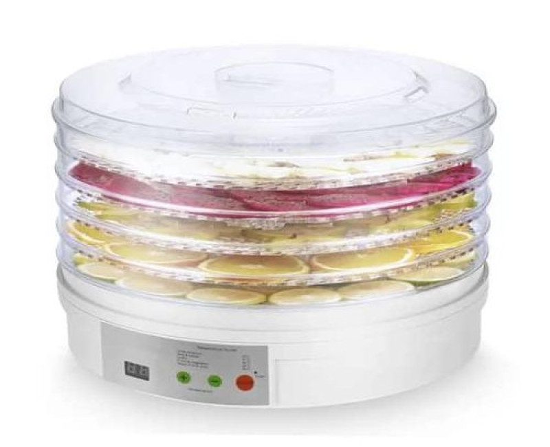 Electric 5 Layers Fruits And Vegetables Dehydrator For Drying Fruits To Be Eaten At A Later Time-Transparent