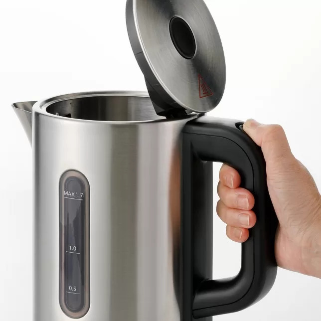 Panasonic stainless steel kettle 1.7L Stainless Cordless |Concealed 2200W - NCK301STB