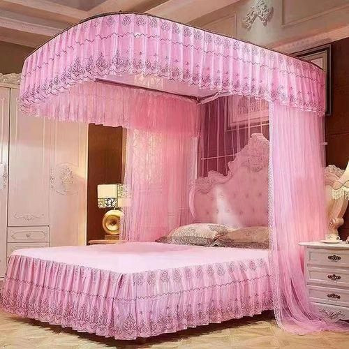 Deluxe Pole Mosquito Net - Pink