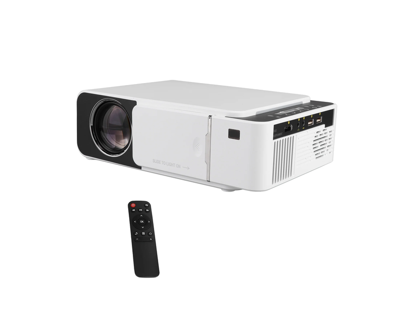 WiFi Projector Cinema Smartphone Home Theater Android Outdoor Projector Cinema Portable WiFi Bluetooth Mini Projector 1080P Smart TV Box With Built-in Speaker- Multicolor