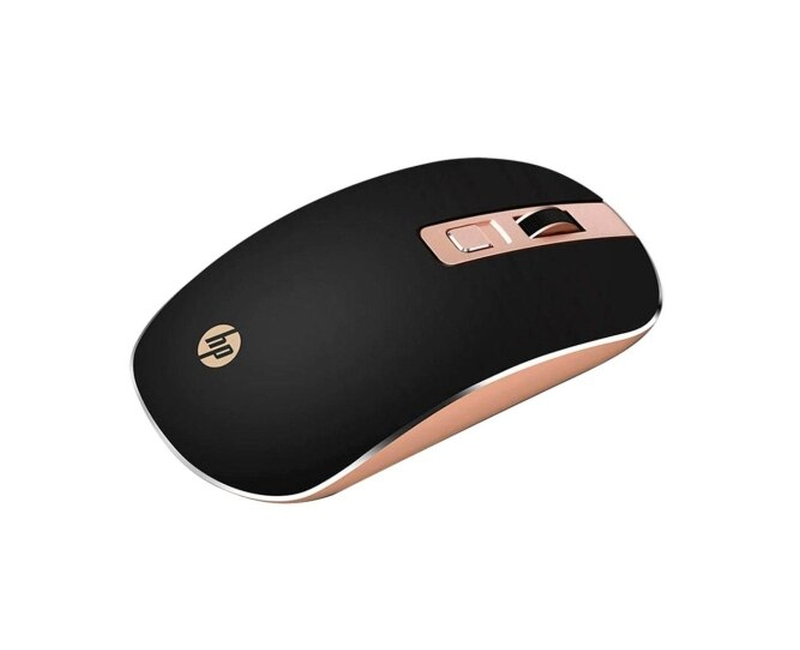 S4000 Optical USB 1600 DPI 2.4Ghz Wireless Mouse Mute Gaming Mouse For PC and Laptop - Black in Gold Hp
