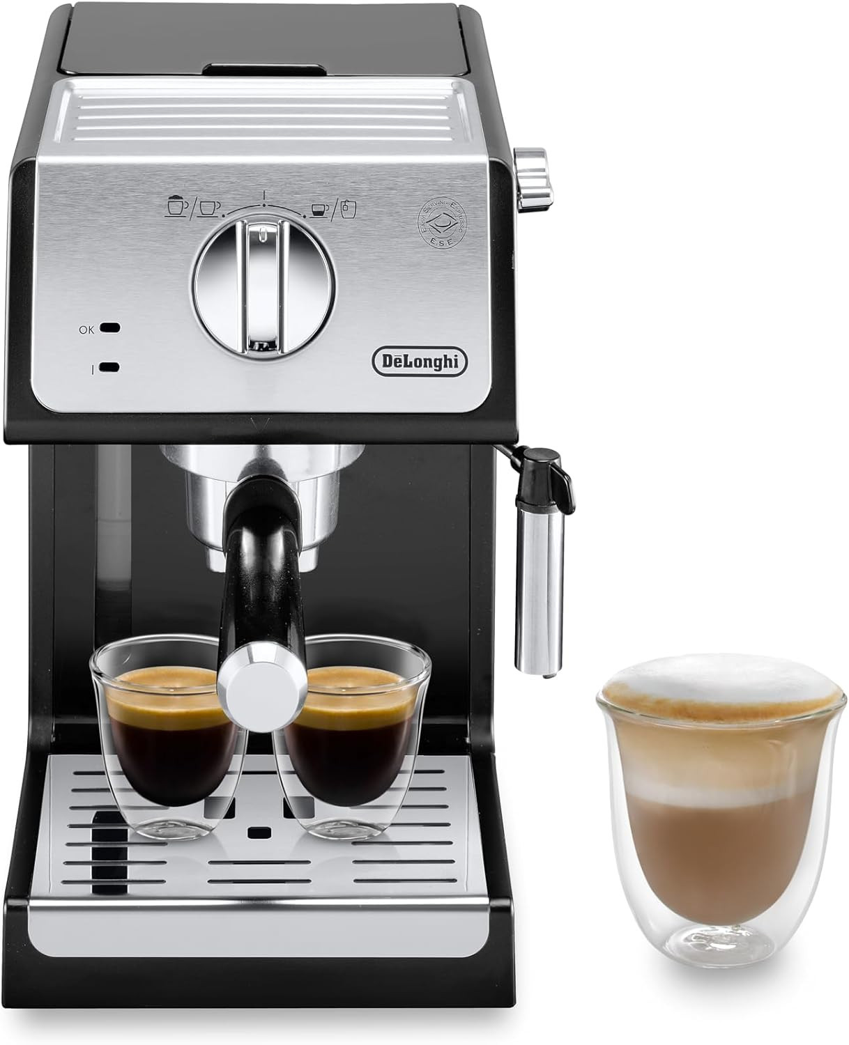 Delonghi Expresso machine Tradional Pump Expresso, Coffee & cappuccino maker, DLECP33/ECP33.21.BK - Black