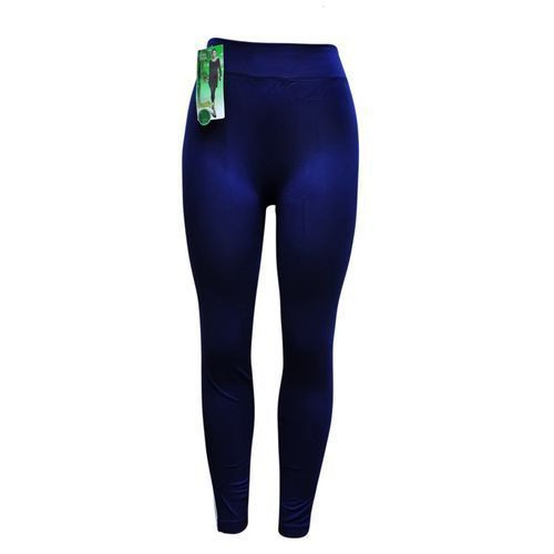 Cotton Double Stripped Leggings - Blue