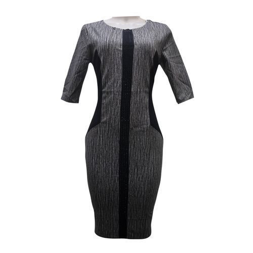 Women's Formal Pedal Sleeved Dress - Black