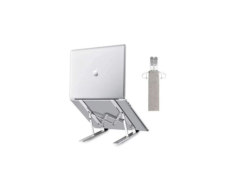 7 Level Adjustable Portable Laptop Stand - Silver