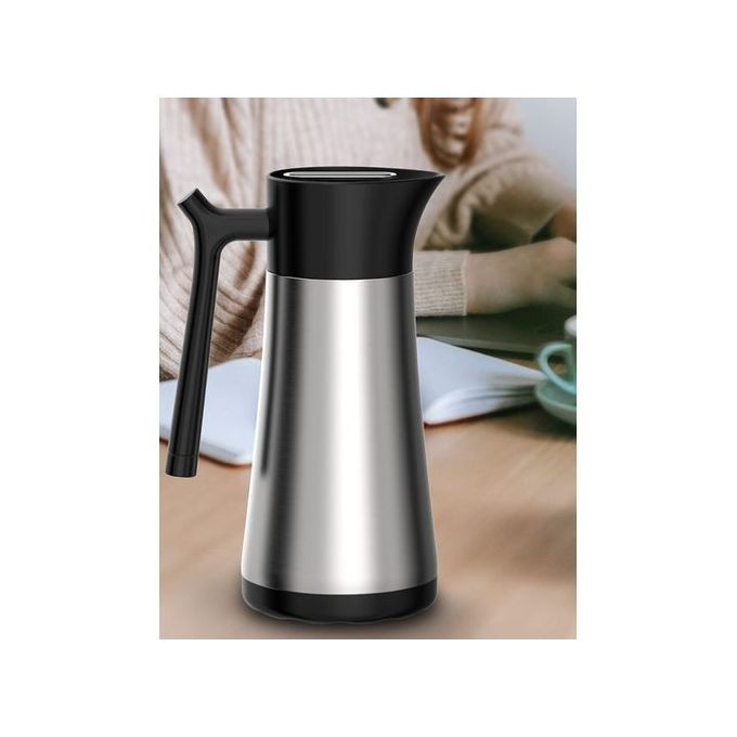 1L Stainless Steel Thermos Bottle Travel Water Vacuum Flask, Silver.