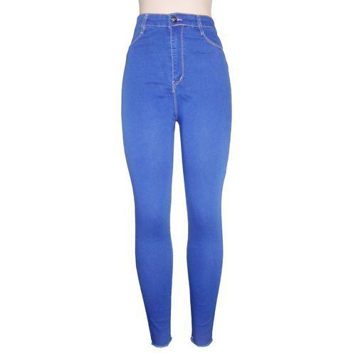 High Waist Stretcher Jeans - Blue