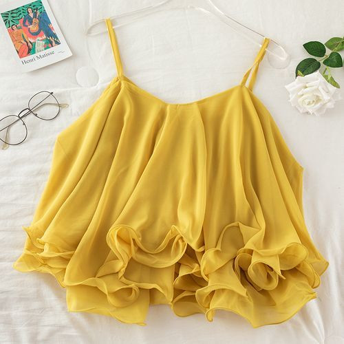 Ladies Designer Fashion Top yellow