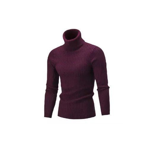Fashion Pullneck Sweter Unisex maroon