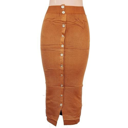 Women's Sweater Skirt - Brown