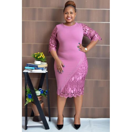 Designer Ladies Max Dresses - Pink