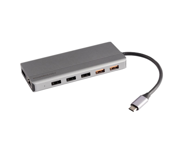 Type-C To HDMI 12 In 1 - Grey