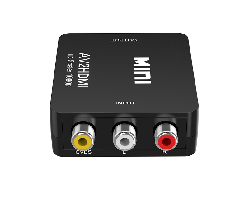 Mini HDMI 2 AV Video Converter HD 720P 1080P-Black
