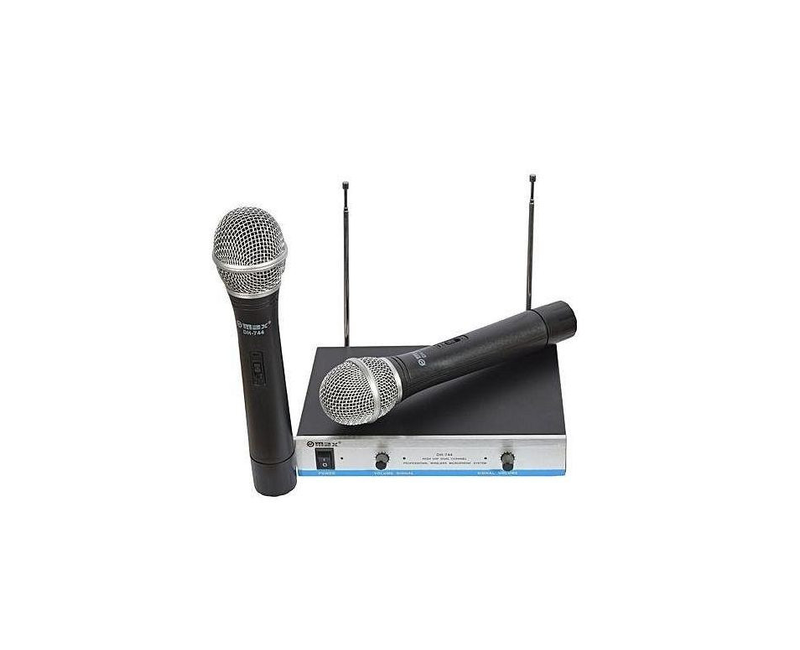 DH-744 MAX Professional Wireless Microphone - Black,Silver