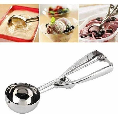Stainless Steel Scooper Serving Spoon For Ice Cream - Multicolor