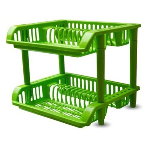 2 Tier Plastic Rack For Drying Utensils In The Kitchen Home Designs Vary-Multicolours