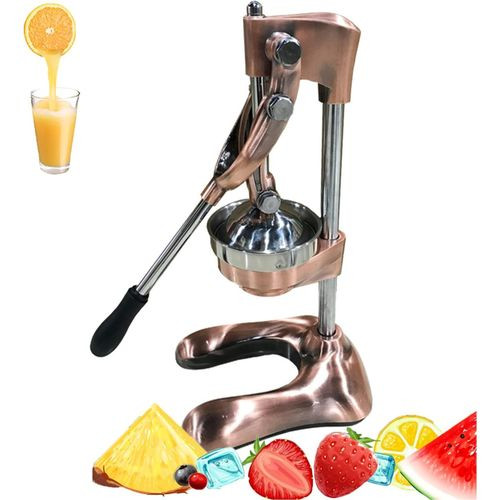 Stainless Steel Manual Juicer, Commercial Fruit Juicer, Hand Press Citrus Squeezer - Multicolor