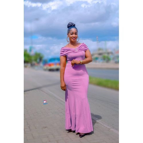 Women's Party /official Long Dress - Pink