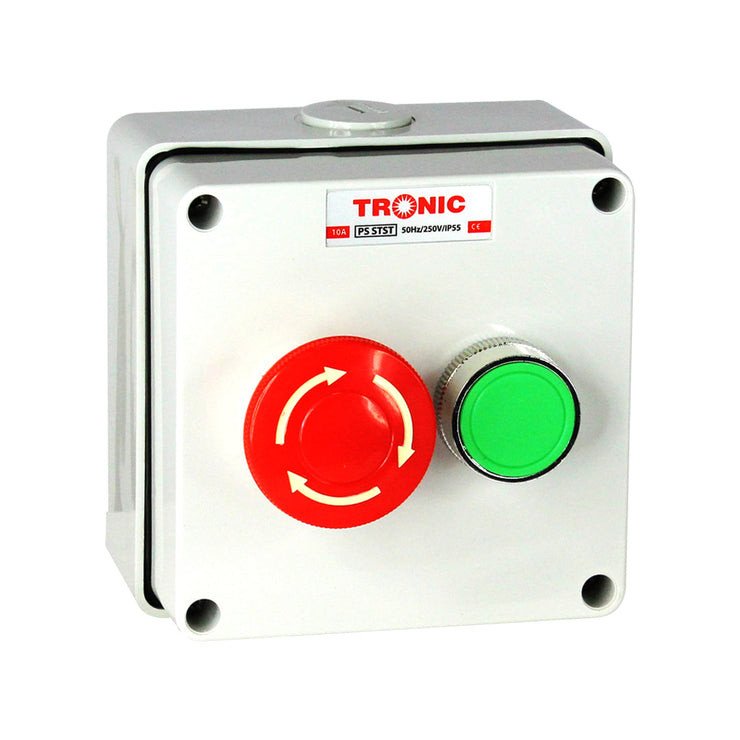 Tronic Push Button Start and Emergency Stop Station PS STST