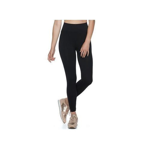 Women's Body Tight Cotton Leggings-Black.