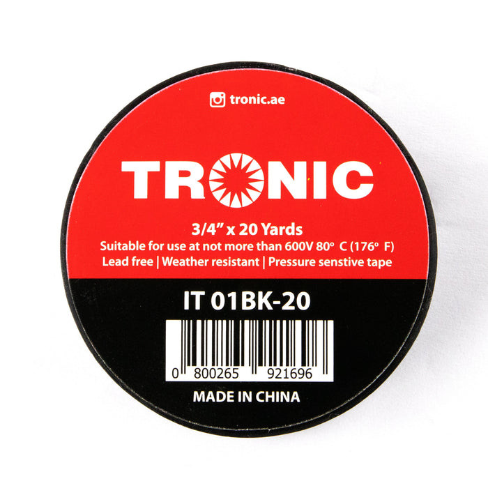 Insulating Tape Black - Tronic IT 01BK