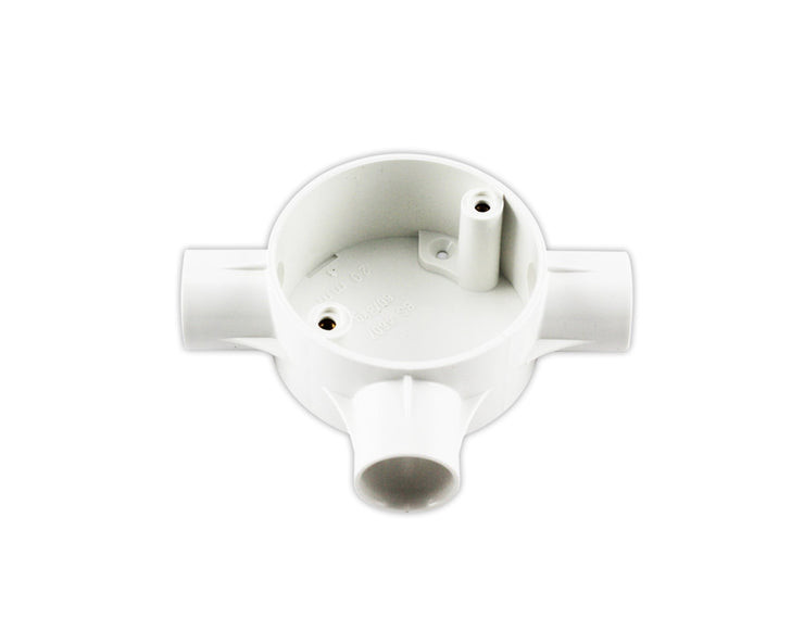 PVC Junction Box 3 Way - 20MM Tronic