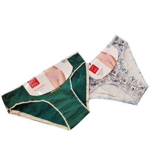 Seamless Ladies Panties, 2 Panties Multicolor