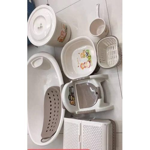 7 Set Basin Of Baby Bath - Cream