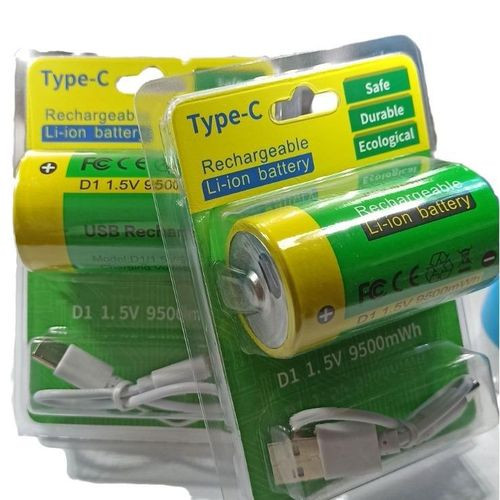 1.5VD1/1 USB ReChargeable Lithium Battery TYPE-C ReChargeable Battery for Gas Stove Children toys, Radios and Other Electronics