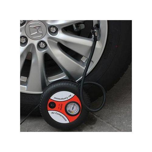 Portable Auto Air Compressor Pump, Digital Tire Inflator With Gauge LED Light For Inflatable Cars -Black.