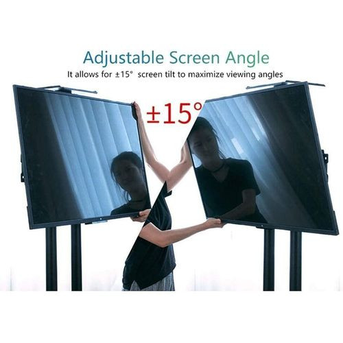 Universal TV Stand Extra Tall with Height Adjustable Mount Bracket and 2 Tray, Universal Mobile TV Cart for 32 40 42 43 50 55 65 Inch Flat Screens TVs