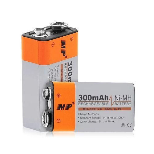 Mp Rechargeable Battery 9V 300mAh Ni- MH