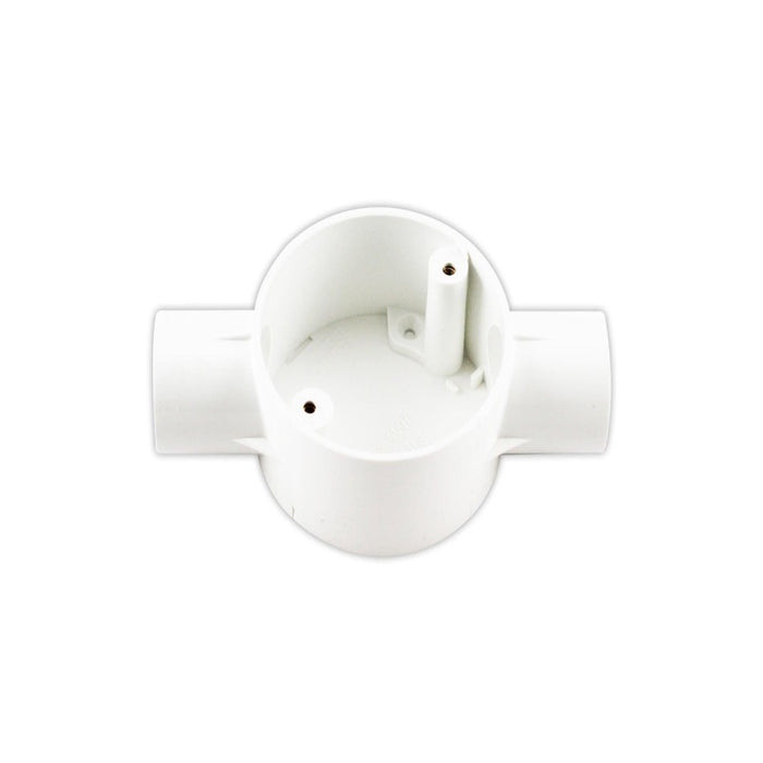 PVC Junction Box 2 Way WHITE - 25MM Tronic CP JUN2-25-WH