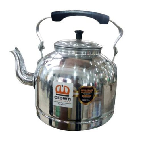 Non-Electric Alluminium Kettle For Boiling Water-Silver